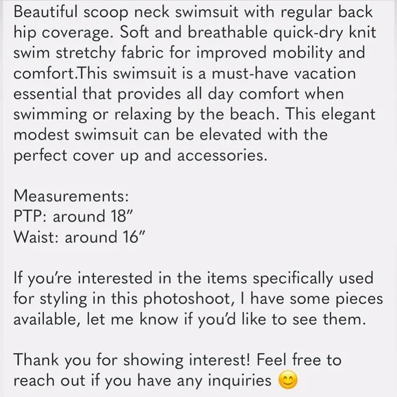 Women's One-Piece Coverage Swimsuit NWOT - Picture 6 of 6